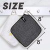 Myhomebody Dual Textured Exfoliating Washcloth 3 Layer Gray Set Of 3