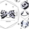 Chuangdi 6 Pcs Soccer Bow Hair Ties Soccer Hair Accessories For Girls