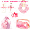Semato 16 Pcs Velvet Pink Scrunchies For Hair Galentines Gifts Hair Ties Ropes For Women And Girls Hair Accessories