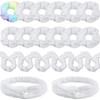 Ivaryss White Scrunchies For Tie Dye Diy Cotton Bow Scrunchies Headbands 3 Kinds Of Party Activities Hair Accessories For Girls And Women 20
