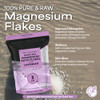 Aromasong Raw Magnesium Bath Flakes With 100 Percent Natural Lavender 3 Lb Muscle Relaxing Organic Salts Mg Chloride Mineral Soak.
