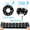 Willbond 20 Pcs Soccer Scrunchies Soccer Hair Ties For Girls White Black