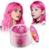 Magic Master Keratin Pink Temporary Hair Color Wax 3.4 Fl Oz Natural Washable Temporary Hair Clay Color For Kids Girls Women And Men Dark