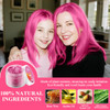 Magic Master Keratin Pink Temporary Hair Color Wax 3.4 Fl Oz Natural Washable Temporary Hair Clay Color For Kids Girls Women And Men Dark