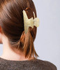 Hyfeel French Hair Jaw Claw Clips For Women Classic Medium Nonslip Grips Strong Hold Hair Clips For Fine Thin Hair 3.5 Inch Cellulose Banana