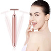 Beauty Bar 24K Golden Pulse Facial Massager Goodybuy T Shape Electric Sign Face Massage Tools For Sensitive Skin Face Pull Tight Firming