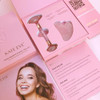 Kate Eve Rose Quartz Facial Roller And Gua Sha Set Brazilian Quartz Face Massage Tools For Cooling Skincare Puffiness Care And Gift Ready