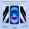 SOOPUR 2 Pack Compatible with iPhone 16 Privacy Screen Protector, Anti-Spy Anti-Blue Light Eye Protection Tempered Glass Film 6.1'', Scratch Resistan