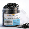 Mini Rubber Black Elastic Hair Ties Bands With A Box Bebeepoo 2500Pcs Small Black Rubber Bands For Hair Soft No Damage Strong Reuseable