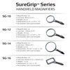 Carson® SureGrip 2x Soft-Grip Glass Magnifier with 10x Spot Lens (SG-10)