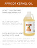 Velona Apricot Kernel Oil 64 Fl Oz Cold Pressed Refined