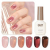 Gaoy Rose Garden Jelly Gel Nail Polish Set 6 Colors Nude Red Pink Brown