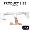 2Pcs 8Inch Clear Plastic Tattoo Ruler Eyebrow Ruler Eyebrow Positioning Measure Tool For Tattoo Makeup