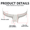 2Pcs 8Inch Clear Plastic Tattoo Ruler Eyebrow Ruler Eyebrow Positioning Measure Tool For Tattoo Makeup