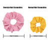 Chloven 6 Colors Oversize Jumbo Hair Satin Scrunchies For Women Girls