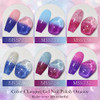 Omainy Gel Nail Polish Set Color Changing Gel Nail Polish Set Purple Blue Pink Red Laverder Wind Red Black Color Changing Gel Polish Soak