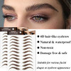 22 Pairs 4D Eyebrows Tattoo Hair Like Authentic Eyebrows Eyebrows Tattoo Peel Off Long Lasting Waterproof Natural False Eyebrows Makeup