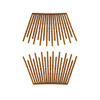 6 Pairs Interlocking Hair Combs Double Side Comb Hair Jaw Clamps Hair Clips Ponytail Holder Hair Styling Accessories For Women Ladies Girls