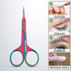 Cuticle Scissors Eyebrow False Eyelashes Mustache Facial Nose Ear Hair Grooming Multi Purpose Beauty Scissors Small Manicure Pedicure Curved