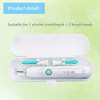 2 Pcs Electric Toothbrush Travel Case Portable Toothbrush Holder For Oral B Pro And Other Electric Toothbrush Set By Hovesty Blue And White
