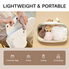 Rhos Mini Hair Brush For Women Men And Kids Travel Size Hair Brush For Purse Pocket Backpack Small Cushion Paddle Brush With Soft Bristles
