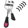 Stainless Steel Eyelash Curler With Built In Comb Pinch Pain Free Suitable For Any Eye Shapes And Sizes With 5 Silicone Refill Pads Black