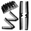 10 Pcs Portable Travel Folding Comb Brush Combo Compact Foldable Hair Brush Pocket Size Comb Double Headed For Women Men Homeless Hotel