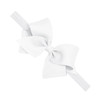 Wee Ones Girls Classic Grosgrain Hair Bow On A Matching Baby Hair Band