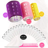 Willbond 37 Pcs Self Grip Hair Rollers 0.98 1.42 1.8 Random Color