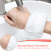 Chuangdi 4 Pairs Wrist Bands For Washing Face Microfiber Stylish Colors