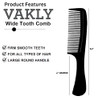 Vakly Wide Tooth Comb 8.5 In 3 Pack Large Detangling Paddle Comb With Round Handle For Wet Or Dry Hair Thick Curly Wavy And Long Hair