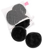 S And T Inc. Makeup Remover Wipes For Skin Care With Laundry And Storage Bag Reusable Makeup Wipes Or Face Towels Travel Essentials Black 4