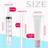 Amorix 50Pcs Empty 15Ml Pink Cap Lip Gloss Tubes For Lipgloss Base