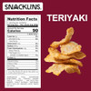 Snacklins Plant Based Crisps Teriyaki Flavor 12 Pack Of 0.9Oz Bags Vegan Gluten Free Grain Free Kosher Crunchy Puffed Snack With Only 90