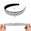 Wecoe Silver Headband Women Girls Fashion With Rhinestones Crystal Bling Sparkly Hair Band Thin Hair Accessories For Short Hair Holiday