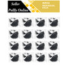 Polly Online 20 Pcs Hair Nets For Women Bun Invisible Hair Nets Elastic Edge Mesh Black