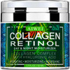 Aiwei Face Moisturizer Collagen Cream Moisturizing Hydrating And Recovery Day Night Face Cream With Retinol And Hyaluronic Acid For Men And