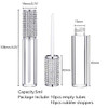 Ajltpa 10 Pack Crystal Rhinestone Lip Gloss Wand Tubes 5Ml Empty Lip Gloss Containers Lipgloss Lip Balm Bottles With Rubber Stoppers For Diy