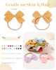 Jollybows 20Pcs Baby Girls Nylon Hair Bows Headbands Linen Hair Bands