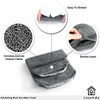 Casavida Back Scrubber For Shower 2 Pack Blue Plus Charcoal Gray