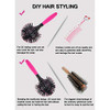 Aaiffey 3D Round Hair Brushes For Women Blow Drying Detangling 360 Degree Styling Brush For Thick Curly Hair