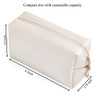 Sohynca Pu Leather Cosmetic Bag For Women Minimalism Makeup Bag For Daily Use Portable Storage Purse Small Neat Cosmetic Pouch Water