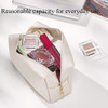 Sohynca Pu Leather Cosmetic Bag For Women Minimalism Makeup Bag For Daily Use Portable Storage Purse Small Neat Cosmetic Pouch Water