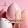 Makeup Sponge Set Bs Mall With Storage Case 7 Pcs For Liquid Cream And Powder Save Foundation With 1 Mini Makeup Sponge For Travel Daily Use