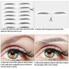 Maitys 12 Sheet 108 Pair Waterproof Eyebrow Tattoo Sticker Stylish Style