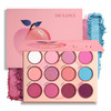 Pink Eyeshadow Palette High Pigment Peach Blue Pastel Kawaii Makeup Pallet