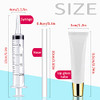 Amorix 50Pcs Empty 15Ml Gold Cap Lip Gloss Tubes For Lipgloss Base