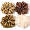 Scrunchies Hair Ties For Women Big Silk Satin Scrunchie Exra Large Jumbo Gaint Oversized Cute Scrunchy For Curl Thick Hair Ligas Para El