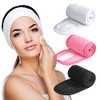 Denfany Spa Headband Soft Terry Cloth Adjustable For Face Washing And Yoga