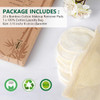 20 Packs Organic Reusable Makeup Remover Pads Washable Bamboo Cotton Rounds For All Skin Types With Cotton Laundry Bag